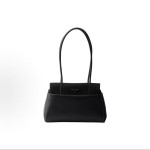 PRADA Passage enamel metal triangular logo single-shoulder bag, medium size for women